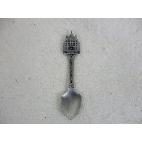Pewter Spoon,  Governor's Palace Williamsburg VA commemorative spoon, Fort - Picture 1 of 5